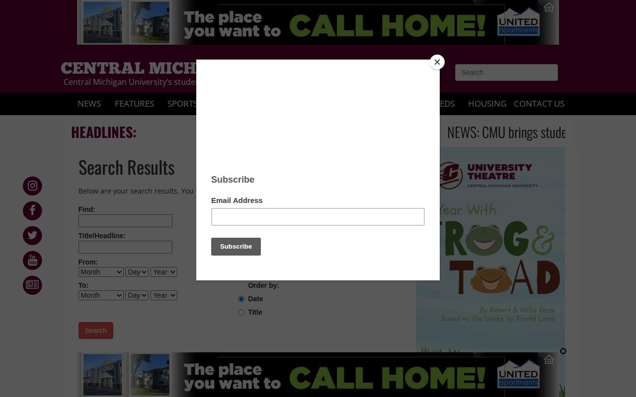 Isabella County crime log search at Central Michigan Life